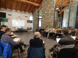 Imatge de la reunió del Grup de treball de la CETS