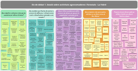 Informe de la Tobada Sessió Eix de debat 1 d'activitats Agroramaderes i Forestals a La Febró.