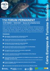 Programa 11é Fòrum Permanent (imatge)