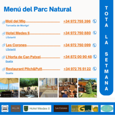 Menú del Parc Natural